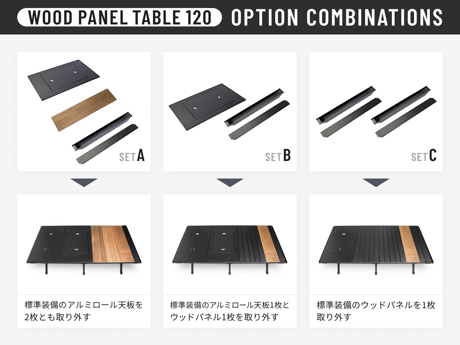 WOOD PANEL TABLE 120（ウッドパネルテーブル120）｜PRODUCT｜ラーテル